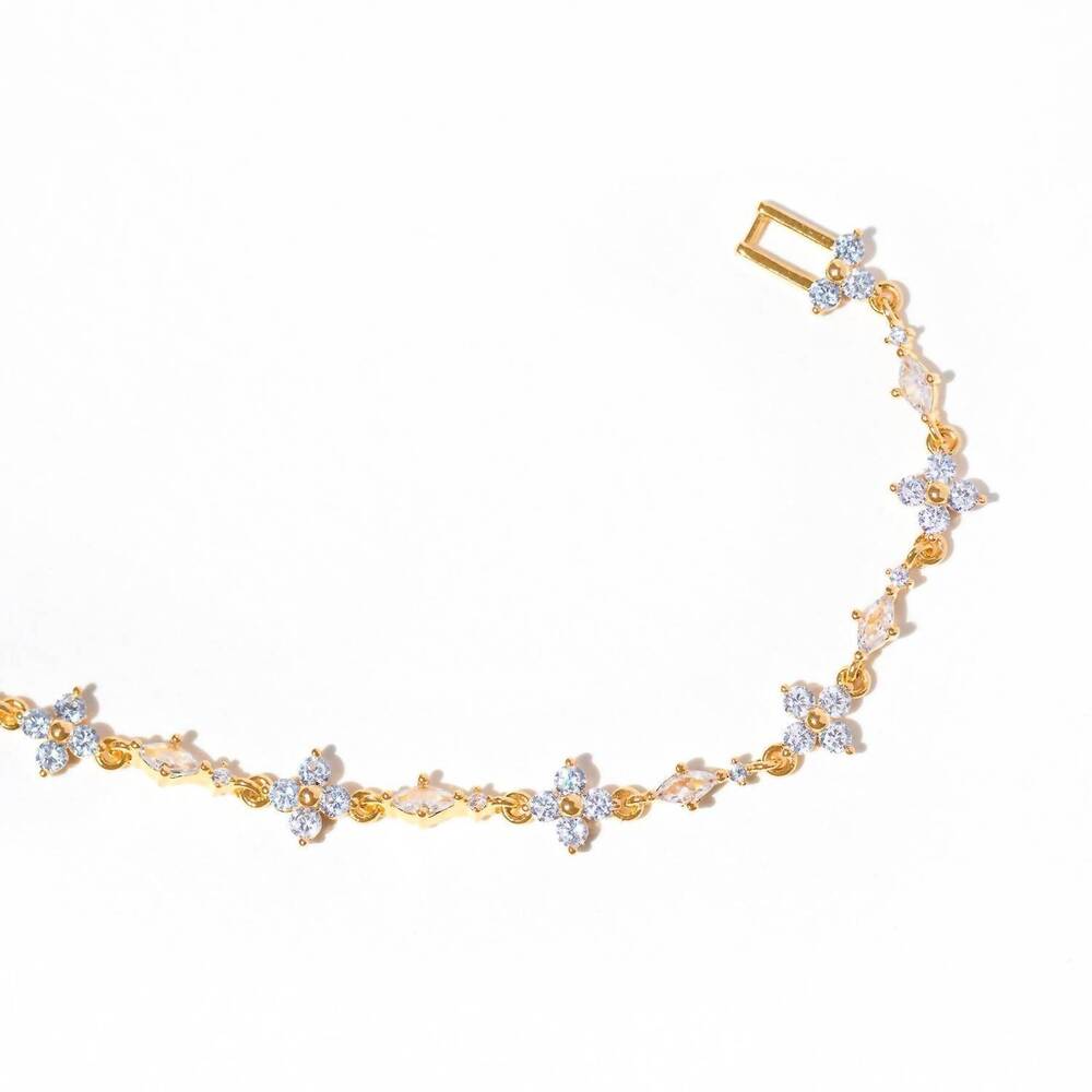 NEW GIRLS CREW women's midnight sparkle endless bracelet in gold